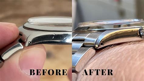 rolex before and after service|rolex maintenance without refinishing.